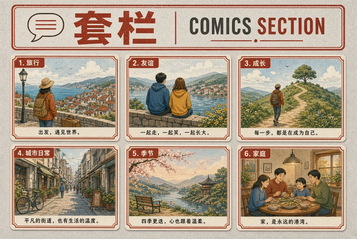 套栏|把相近主题放在一起比较
